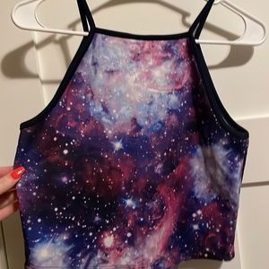 Galaxy crop top
